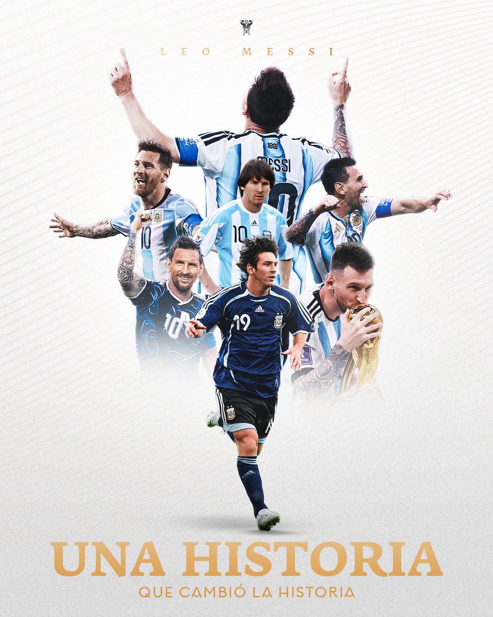 InterMiamiCF's tweet photo. Lo que hiciste con Argentina ya es eterno 🇦🇷♾️ https://t.co/tqVjLWwHtL