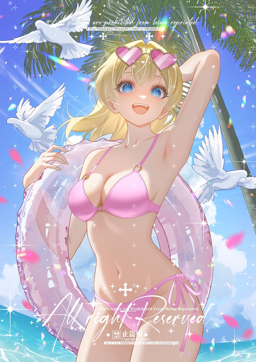 Ttttttavo's tweet photo. Summer heat is on! Dive into sunny beach vibes☀️
Bikini / Sukumizu swimsuit YCH available!
Bring your OC to the tropical seaside!🏝️

https://t.co/Mfy5SQii7W

#VGen #VGenCommission #YCH #OC #Vtuber https://t.co/GBkbOvHv8i