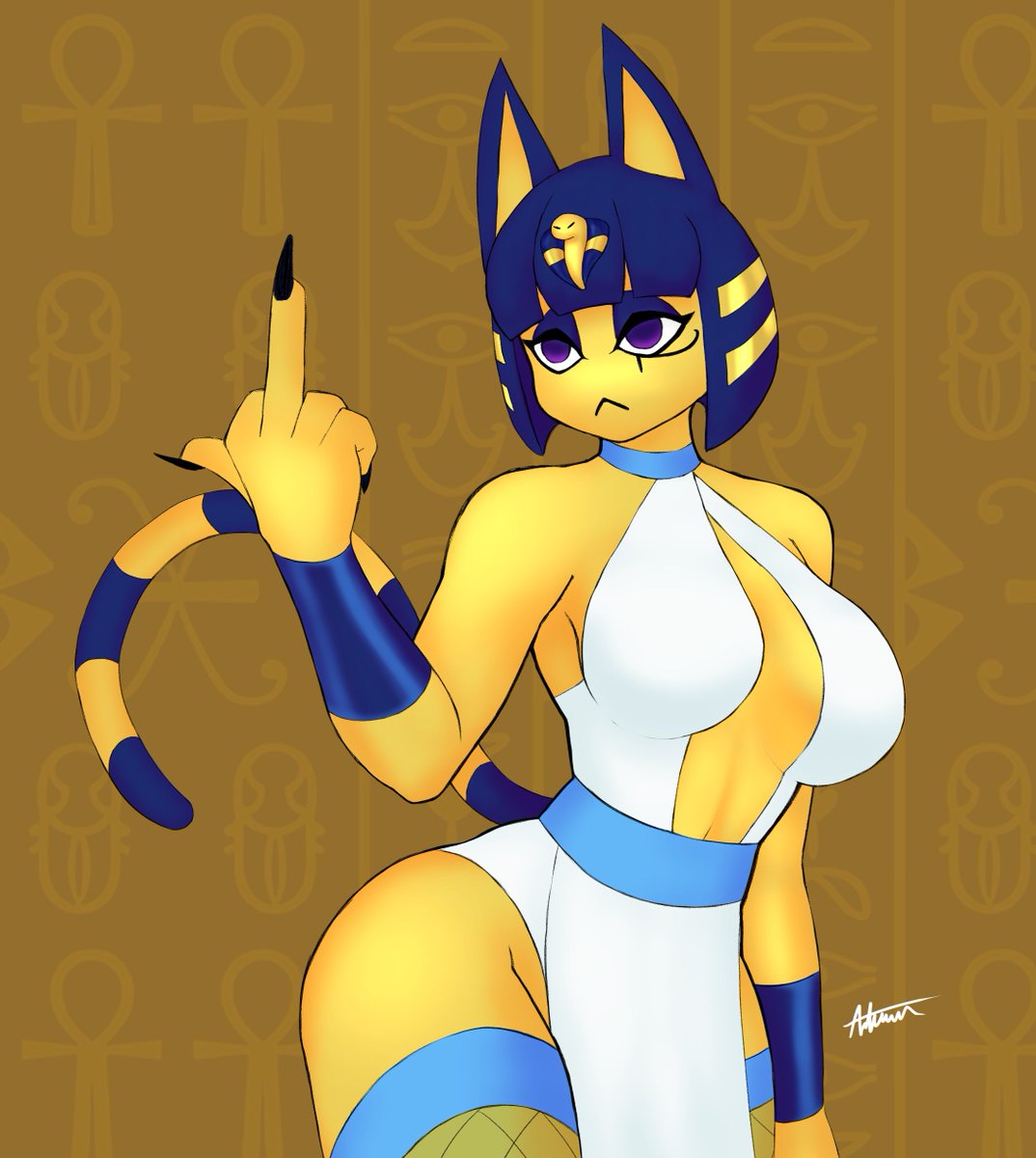 artwavera's tweet photo. "500 bells for... WHAT? Piss off!"
#ankha #furryart https://t.co/vHmL6PIBW5
