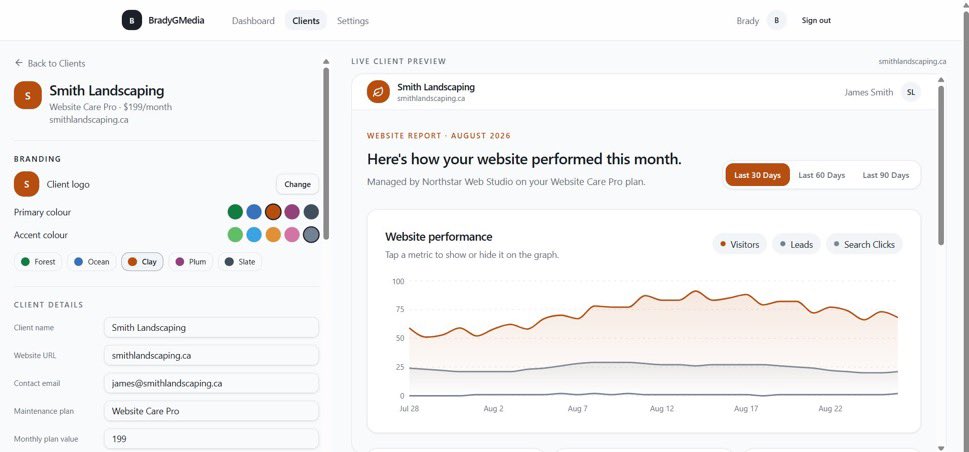 Tabb_Co's tweet photo. What is TABB?

It’s the client portal that finally makes all your recurring website maintenance visible.

Just clear, ongoing value that clients can actually see, which means designers can actually charge for it.

Built because I got sick of maintenance feeling like a black hole. https://t.co/4uobIBoQtf