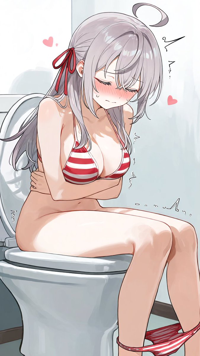 AIgirlsontoilet's tweet photo. Alisa Mikhailovna Kujou from Roshidere / Alya Sometimes Hides Her Feelings in Russian sitting on the toilet 

#AlisaMikhailnova #AlisaKujou #Roshidere #AlyaSometimesHidesHerFeelingsinRussian #toilet #toiletgirl https://t.co/uKEIz2BK8U