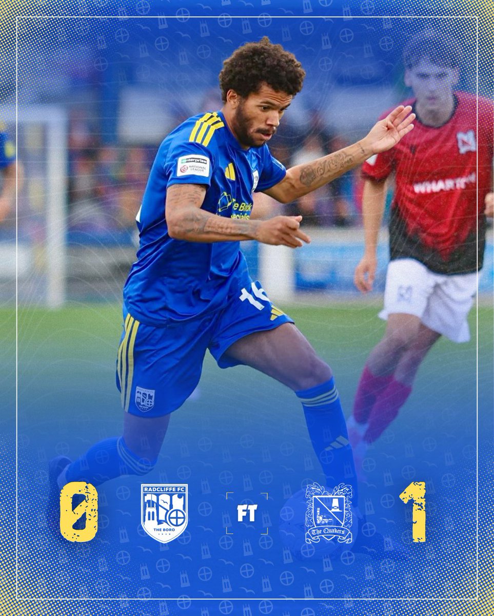 radcliffeboro's tweet photo. Defeat. 
[FT] 🔵 0-1 🔴 | #WeAreRadcliffe #UTB https://t.co/5YD9QWhnQO