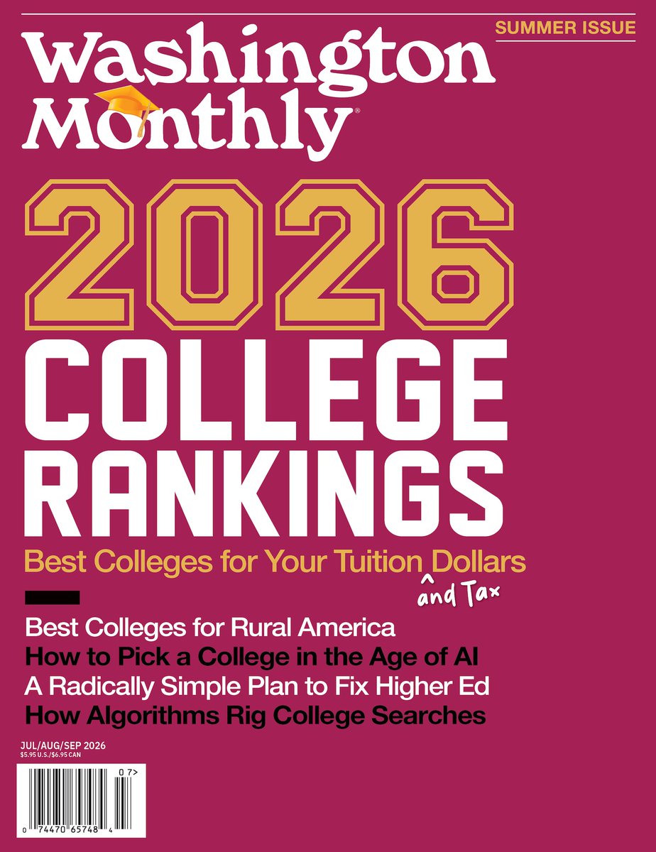 FAUpresident's tweet photo. Once again, @FloridaAtlantic is ranked among the Top 40 "best colleges for your tuition (and tax) dollars" in Washington @Monthly's College Guide. 🎉 Proud to be recognized nationally as a leader in access, affordability, outcomes &amp; public service! 👌 https://t.co/lC0iUSVvnN https://t.co/PdNIyl8YeO