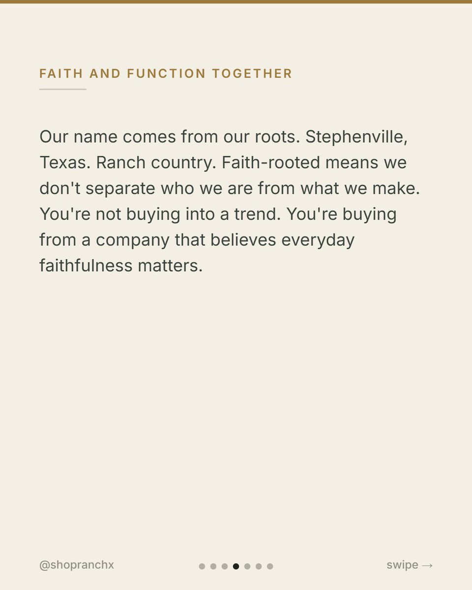 shopranchx's tweet photo. John 13:31-32 isn't motivational speak for a detergent brand. It's our reason for doing this. Excellence in the everyday. That's RanchX.

#RanchX #TexasBuilt https://t.co/NkHIZQGcvC
