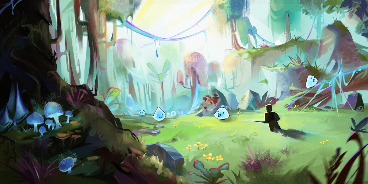 steamable's tweet photo. Slime forest concept....

#ROBLOX #RobloxDev #RobloxArt https://t.co/rEDSz7EwEd