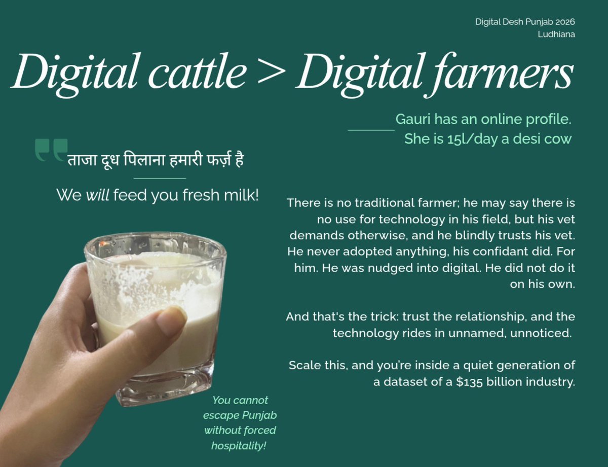 GulatiSinghJ's tweet photo. Bharat is moving from a DIY to a 'nudge once' nation - whatever that nudge maybe.
And with personal agents (and SLMs) we will get this agency via agents :)
#DigitalDesh #AI https://t.co/lNVrWmdYPk