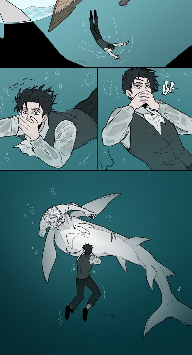AniMaoo_2's tweet photo. Fogland merman AU (1) https://t.co/OY1jWVo7bR