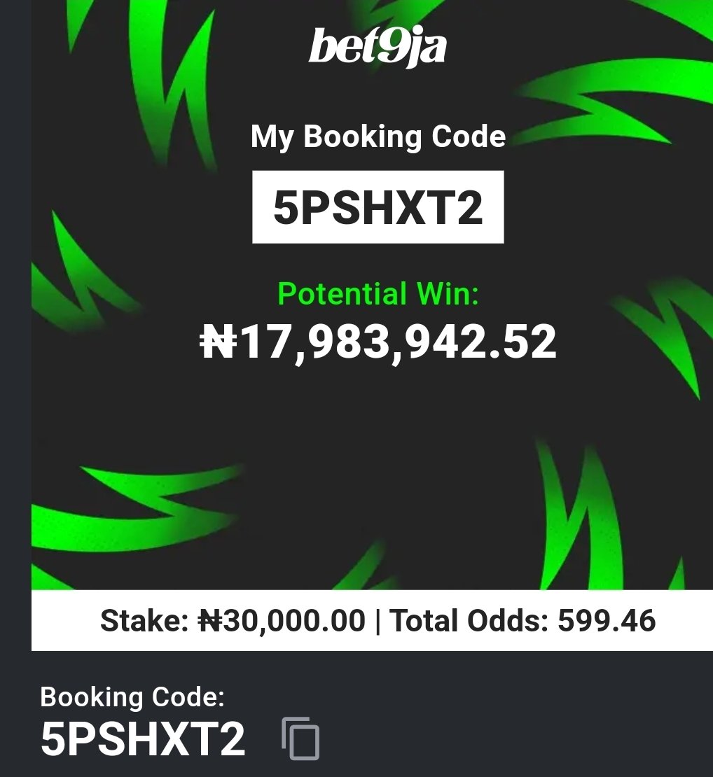 lekan_mark's tweet photo. 5PSHXT2   6/6

#Bet9jaCode https://t.co/MBfwl8qAB2