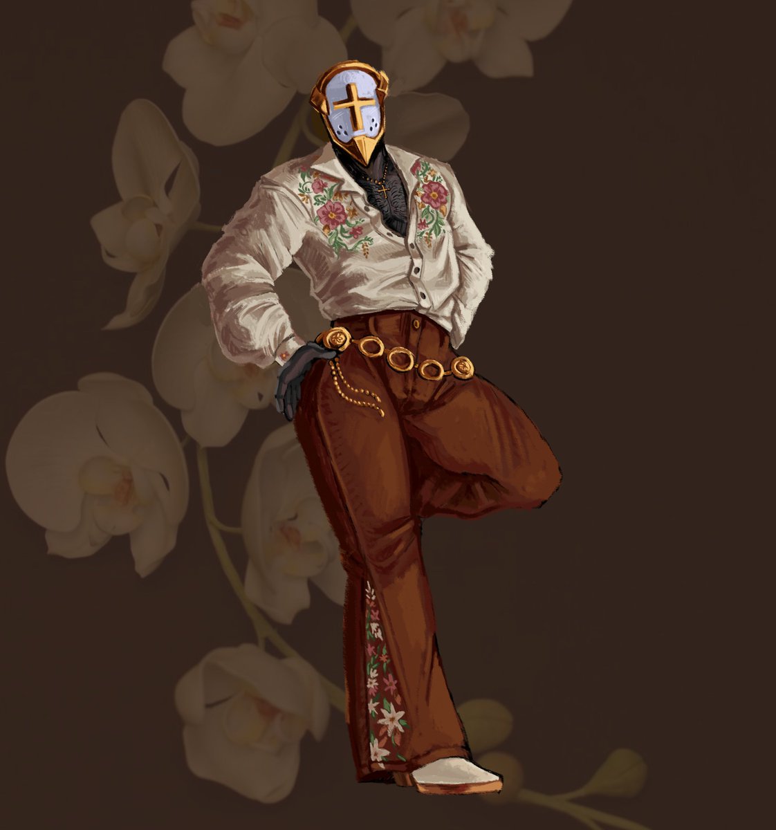lile_nuggie's tweet photo. wanted to draw him with clothes i think he'd wear #ultrakill https://t.co/x0ISCSLv43