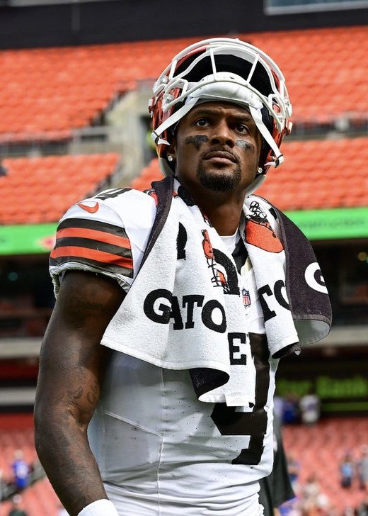 PolymarketBlitz's tweet photo. MOST DISLIKED PLAYERS IN CLEVELAND:

1. Browns starting QB Deshaun Watson
2. Jets S Minkah Fitzpatrick
3. Browns 3rd string QB Dillon Gabriel
4. Steelers DE TJ Watt 
5. Ravens QB Lamar Jackson https://t.co/dfAsPXvihY