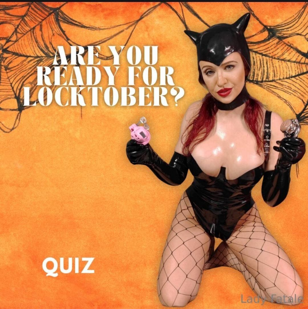 mistresskyle_80's tweet photo. Ready for Locktober! 🔑🎉

Join me for a fun and spicy quiz to see if and how you're ready to celebrate this unique month. Discover hidden fetishes, unlock new possibilities.

 Don't miss out take the quiz now and let's see if you're cut out for Locktober! 🔐🤭 https://t.co/QDGwRt6I0Y