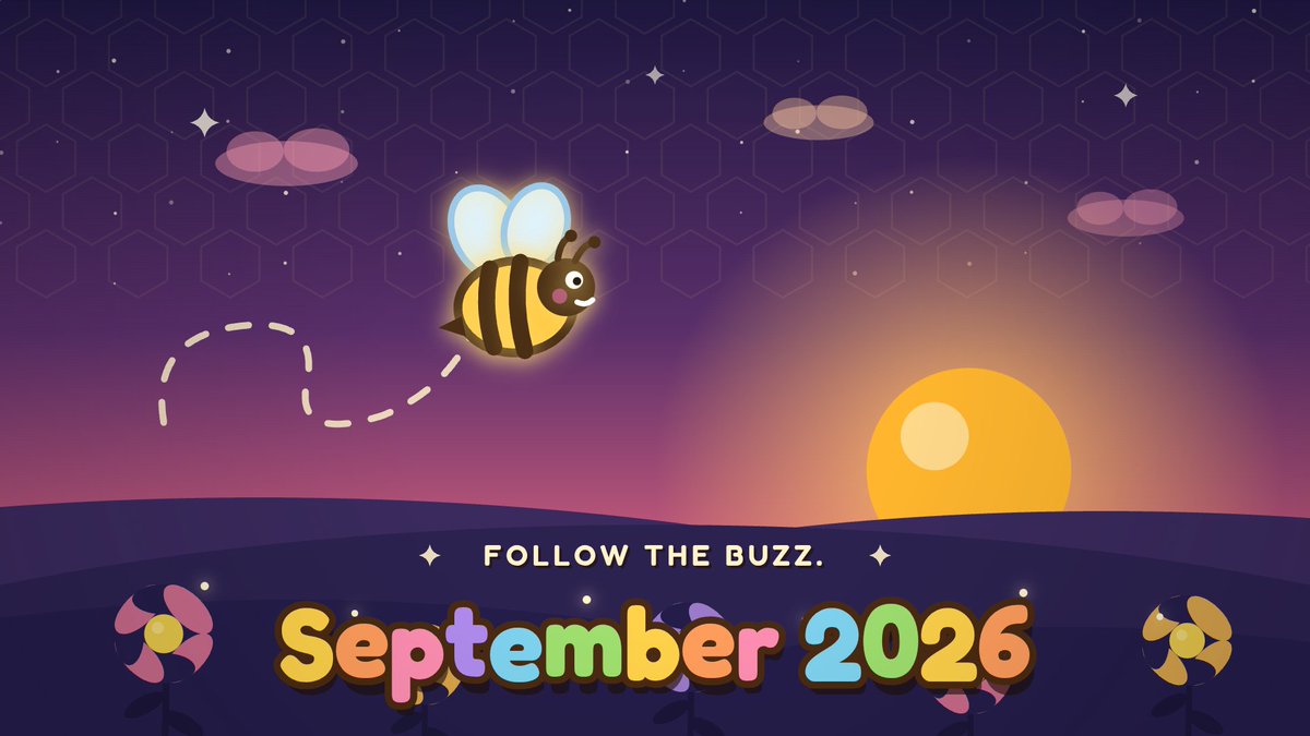 HouseTeria_Prod's tweet photo. Follow the buzz. Something is taking flight this September.

Stay tuned as we reveal what’s coming next.

September 2026.

#HouseTeriaProductions #September2026 #ComingSoon #IndieGame #IndieDev #GameTeaser https://t.co/hH2gAwIUOm
