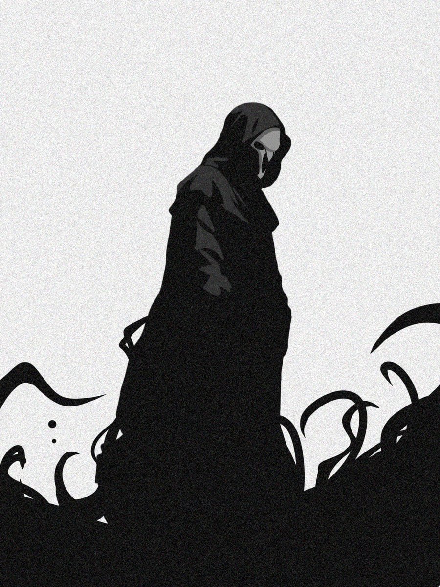 Nito_Anami's tweet photo. I like drawing reaper like a cryptid https://t.co/0lBV8wOhGN