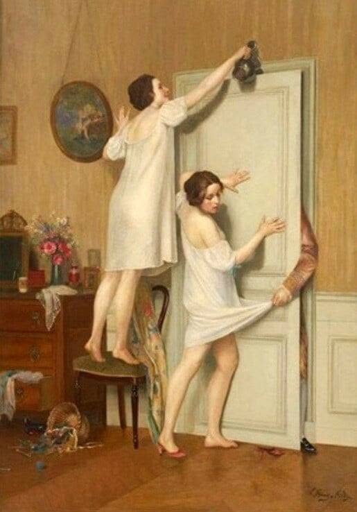 whistlingpetals's tweet photo. French realist artist Victor Marais-Milton (b. 1872) https://t.co/CL01L0rM6c