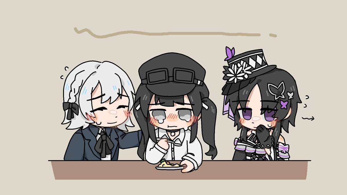 mars269458's tweet photo. 三个人做爱，以及吃饭＃魔法少女ノ魔女裁判 ＃黒部ナノカ ＃宝生マーゴ https://t.co/JQLj3q08Jp