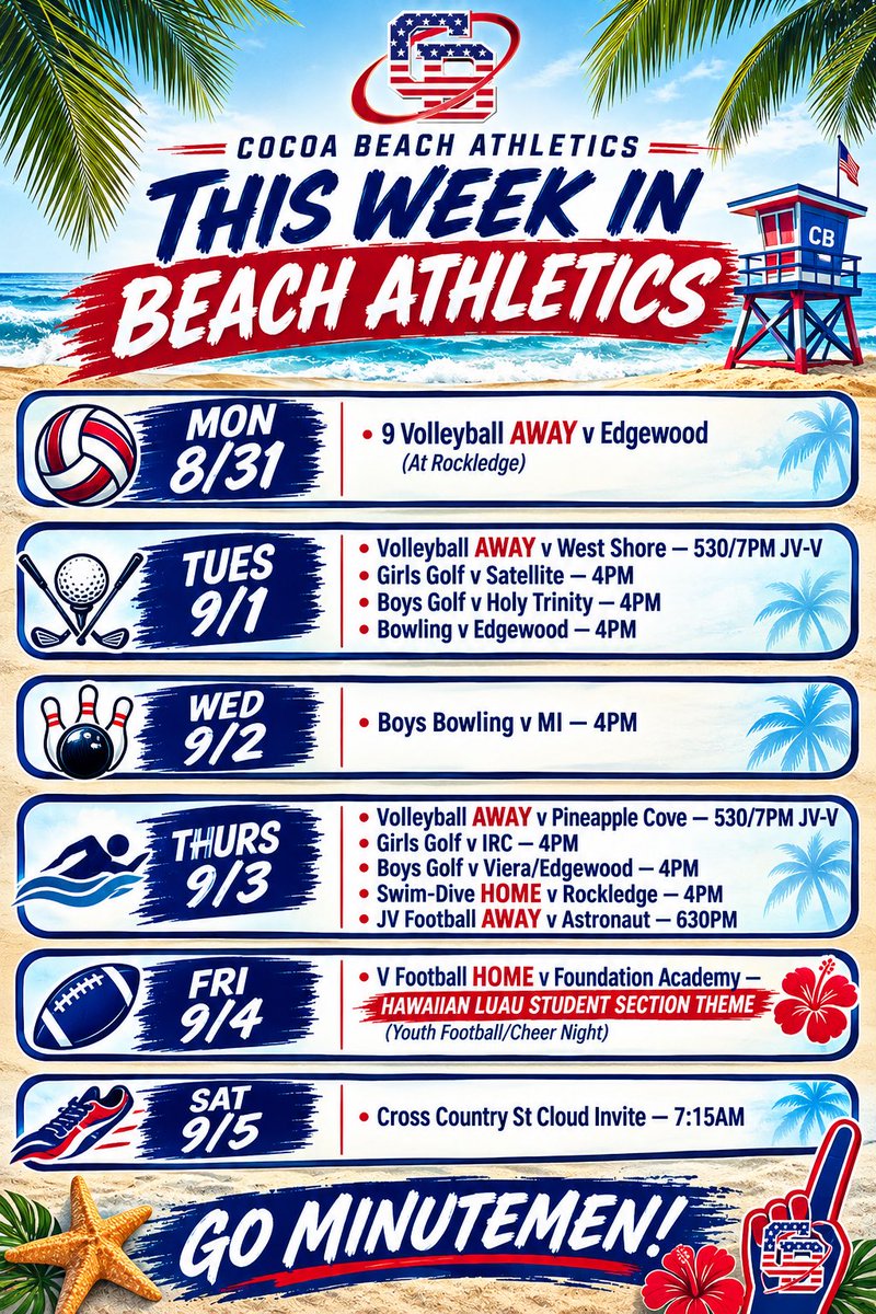 CBAthletics1776's tweet photo. This Week in Beach Athletics! #BeachPride https://t.co/pf2hUksU4s