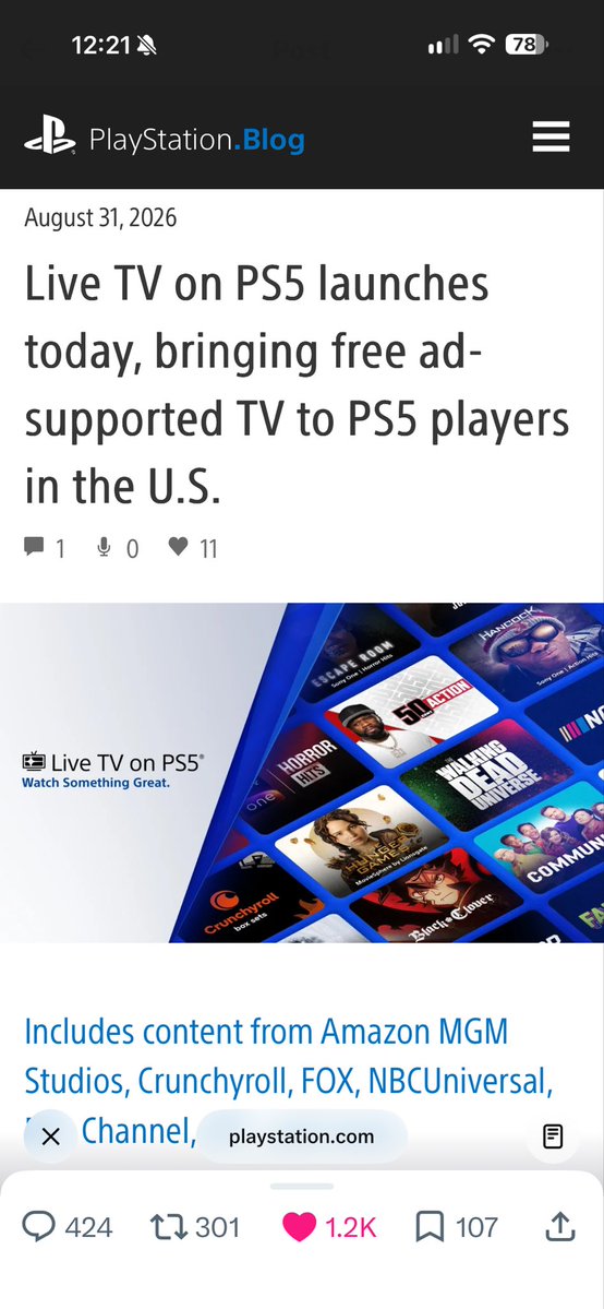 Stephen1467072's tweet photo. Interesting no physical future seems like Sony is moving towards I like digital but I feel bad for people that like disk/physical media https://t.co/UC78IHr4qe