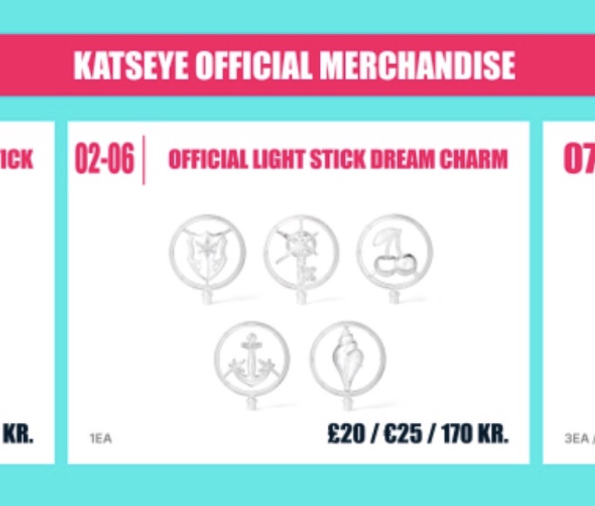 NewsKatseye's tweet photo. Manon’s charm yet again not included in the official merchandise, no statement even when the tour is already here 

#katseye @katseyeworld https://t.co/r6x1HTcGei