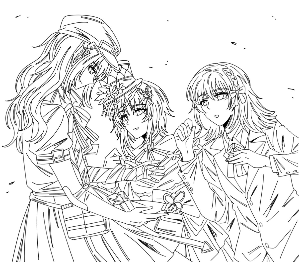 mars269458's tweet photo. 三个人的故事＃黒部ナノカ ＃宝生マーゴ ＃黑部穗乃香 ＃魔法少女ノ魔女裁判 https://t.co/OK08DcFmtb