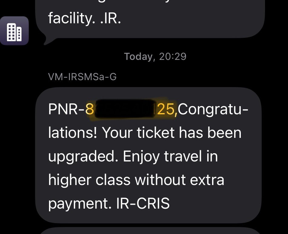 itssoharrssh297's tweet photo. The first time I booked ticket for relative, IRCTC decided to give an upgrade 😭😭😭 https://t.co/BrEI90BRtd