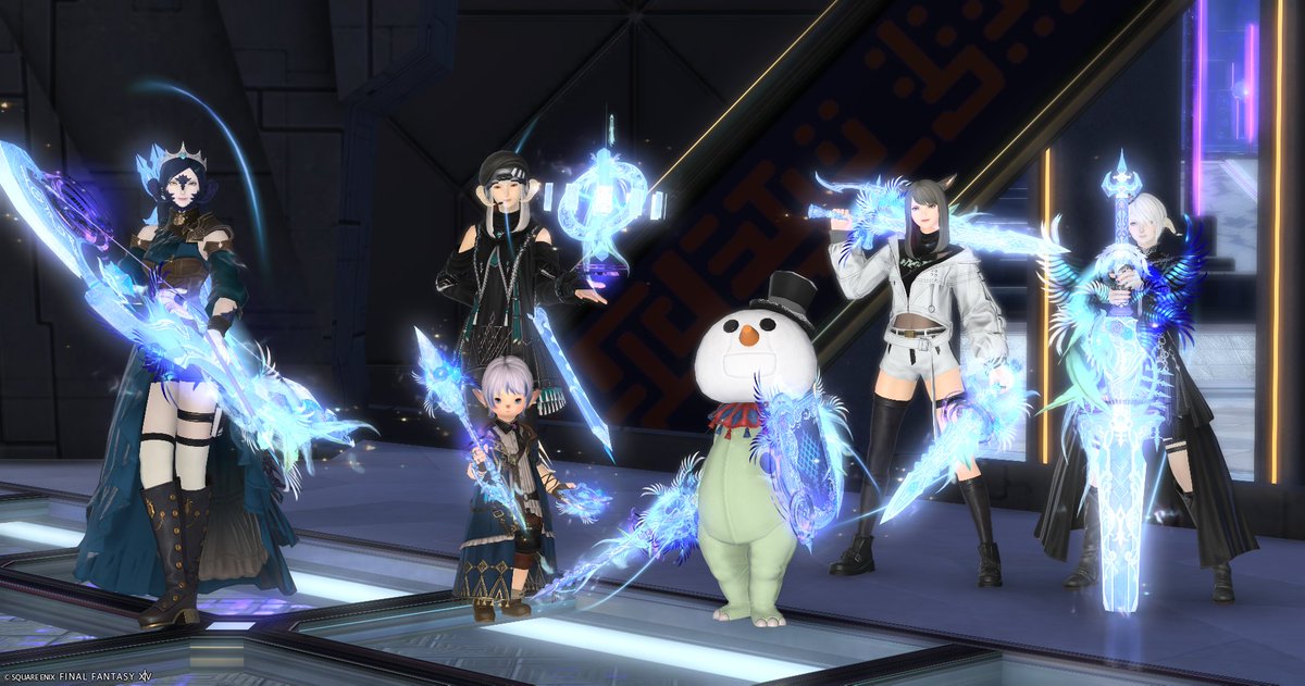 haihun_ff14's tweet photo. 祝　固定メン全員クリア達成（この前のクリアテイクは1人いなかったのじゃ） https://t.co/cDDN4q37sp