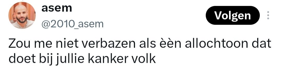 BertvanVondel's tweet photo. Asem is #geboren in #Nederland, heeft #gestudeerd in Nederland en profiteert van de #welvaart in Nederland. Kijk hier hoe hij praat over Nederlanders. Waarom woont hij hier nog? https://t.co/a4CKClqxfJ