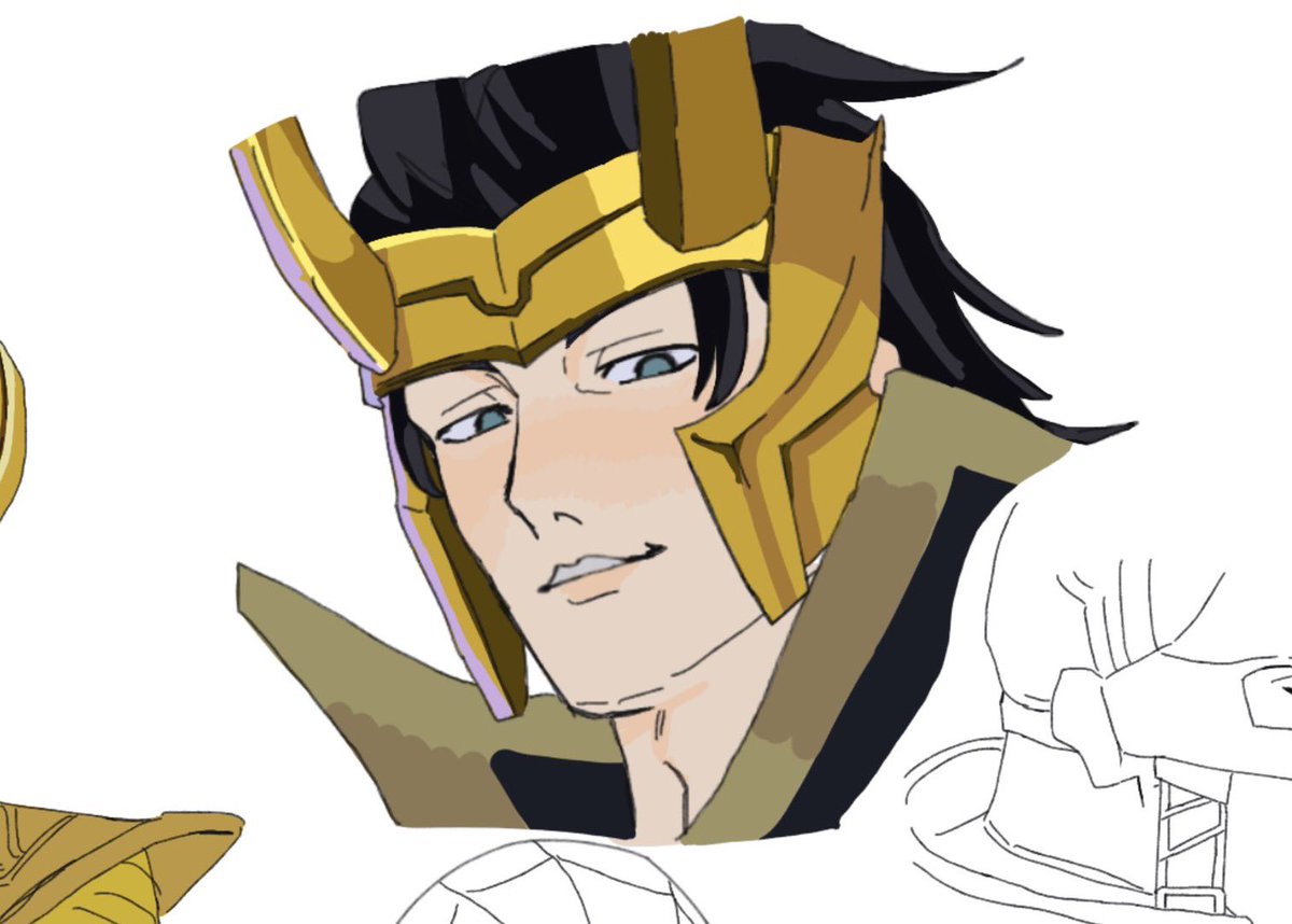 EVAhmdtt's tweet photo. 落書き　#マーベル闘魂　#ロキ　#marvel https://t.co/lYLAuPRX9Z