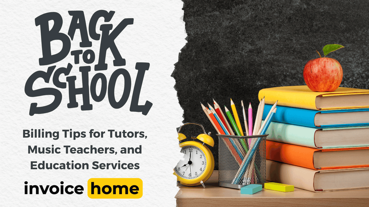 InvoiceHome's tweet photo. It's that time of year again…back-to-school! We know this can be a hectic time of year for tutors and educational service providers! Learn how Invoice Home can help you tackle this school year with ease! 

https://t.co/HNDZCV1tdG https://t.co/AaM3kOdFaH