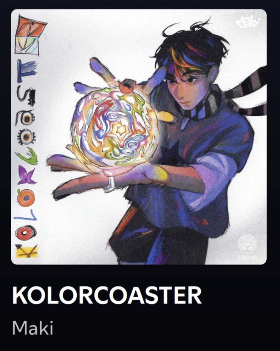 xaechanx's tweet photo. September means it’s your month, KOLORCOASTER !!

the album that brought colors to life 🎢 🎨

#Maki #kolorcoaster https://t.co/YnffOpAAn0