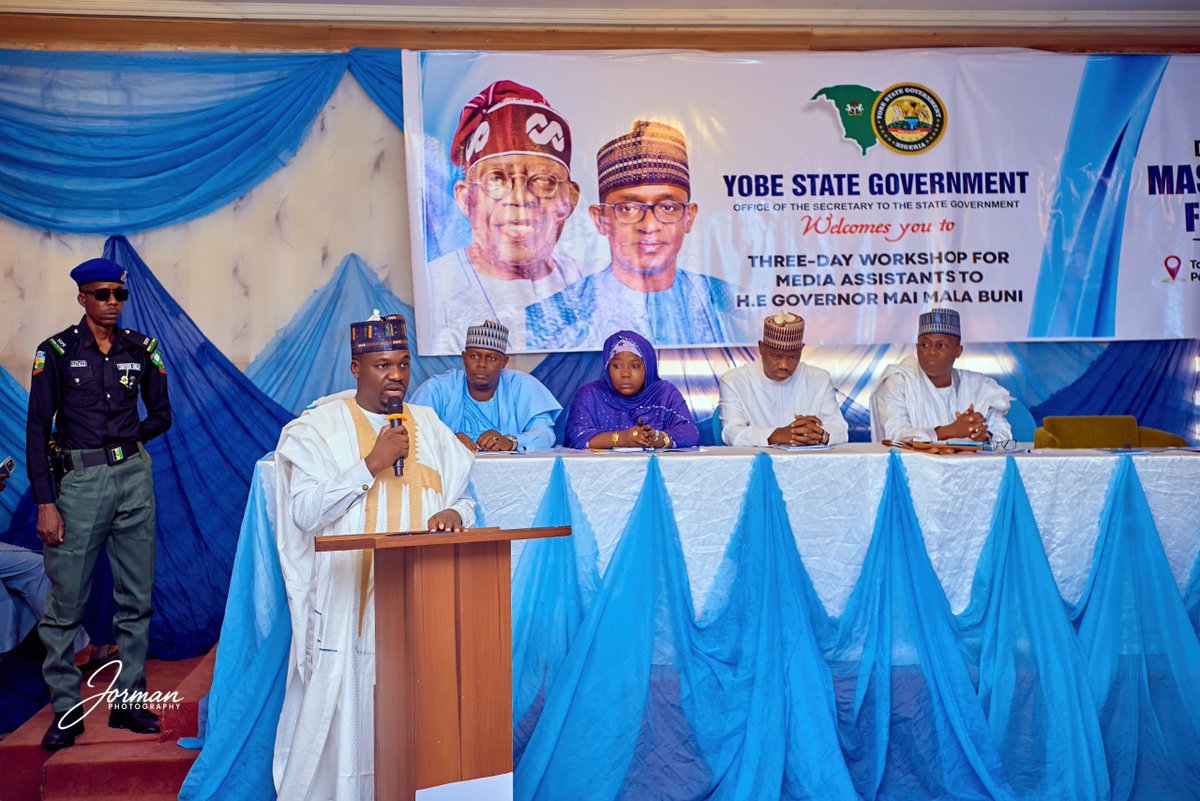 DrGojeM's tweet photo. Excerpt from His Excellency’s Speech, I Delivered at the 3-Day Workshop for His Excellency’s Media Assistants.

"As we approach another important democratic cycle, our responsibility is to protect these gains and sustain the stability that made them possible. Our message must therefore be anchored on continuity and consolidation. Development requires consistency. Institutions require stability. Major reforms require time to mature. We must continue building rather than repeatedly beginning again.

 At the national level, our party must continue to mobilize support for the administration of His Excellency, President Bola Ahmed Tinubu, GCFR, and make the case for continuity of the reform and development agenda ahead of the 2027 general elections. 

Our engagement should explain policies and achievements, acknowledge the concerns of citizens, and communicate why sustained political stability and continuity matter to national development. Here in Yobe State, we must equally work collectively and peacefully for the success of all candidates of the All Progressives Congress. 

There should be no selective loyalty, internal sabotage or communication that undermines party cohesion. Once our party has presented its candidates, our collective responsibility is to support them within the law and to engage citizens respectfully on the record, programmes and vision we offer.

 Let me particularly address those of you responsible for media and communication. Political communication must never become an excuse for insults, misinformation, character assassination, ethnic profiling, religious incitement or the deliberate spread of falsehood. You do not strengthen a government by weakening the peace of the society it governs. 

Our administration has invested too much in rebuilding peace and social cohesion for anyone acting in its name to undermine those gains through reckless communication. Therefore, engage with facts. Defend government with evidence. 

Correct misinformation with civility. Disagree without insulting. Respect journalists and citizens who ask difficult questions. Do not manufacture achievements; communicate the achievements that exist. Do not turn political opponents into enemies. 

Our democracy must remain a contest of ideas, records and visions for the future. 
Grassroots mobilization must follow the same principle. Our strongest political argument should be the evidence citizens can see in their communities. Go to the wards and communities.

 Listen as much as you speak. Explain government programmes in languages people understand. Engage traditional and religious institutions appropriately, work with youth and women, and ensure that political participation remains voluntary, peaceful and respectful. 

Our politics must never threaten the unity of Yobe State. I therefore expect this summit to produce a more professional, coordinated and ethically responsible communication architecture for government and political engagement. 

At the end of these two days, participants should leave with improved capacity in strategic communication, crisis communication, fact-checking, digital media management, photography, public engagement and peaceful grassroots mobilization. Distinguished ladies and gentlemen, we have a record to communicate, a peace to protect, institutions to strengthen and a future to build.

 Let our communication reflect the character of the government we represent; calm in leadership, factual in presentation, respectful in engagement, inclusive in politics and confident in our record. Let us consolidate what we have achieved. Let us preserve the unity of our party and our state. 

Let us continue to support democratic stability and development in Yobe State and Nigeria"
