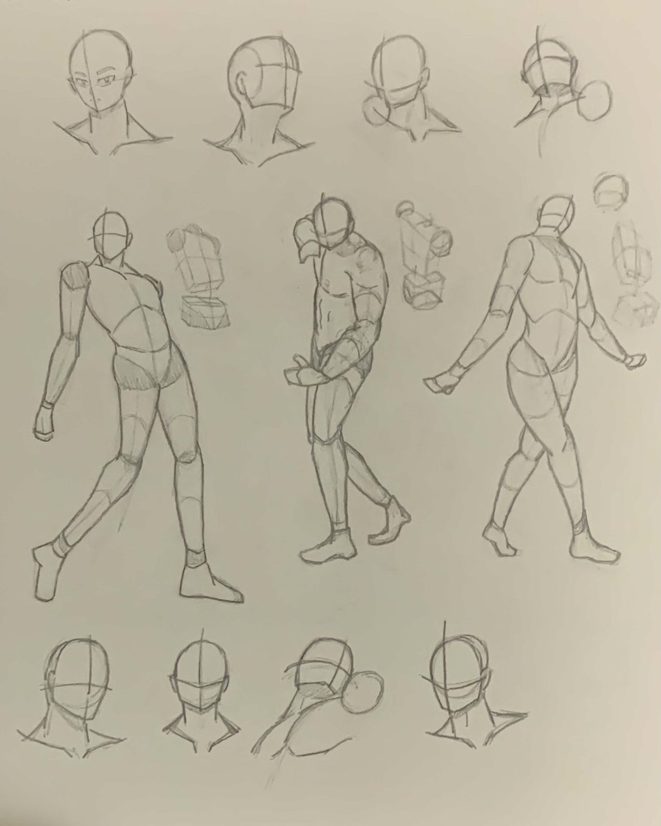 basikcrow's tweet photo. Starting to shift my focus to faces as I’m getting more comfortable with sketching figures! I tried adding details to one face and called it a day (*´ー｀*)

#art #sketch https://t.co/bqHP6Ls42V