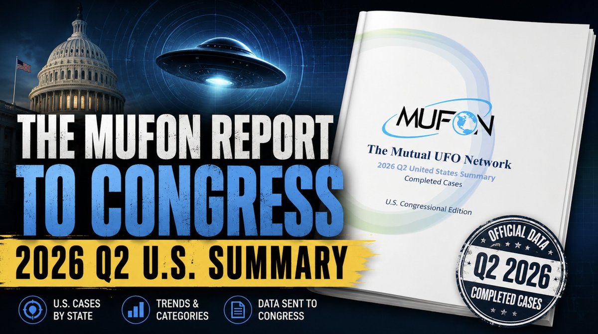 mufon's tweet photo. This report is an example of the materials the Mutual UFO Network (MUFON) has been providing to select members of Congress, including members of the House and Senate intelligence communities.

Download Now: https://t.co/V3KFVQbLH7 https://t.co/BF6X4Y0UHk