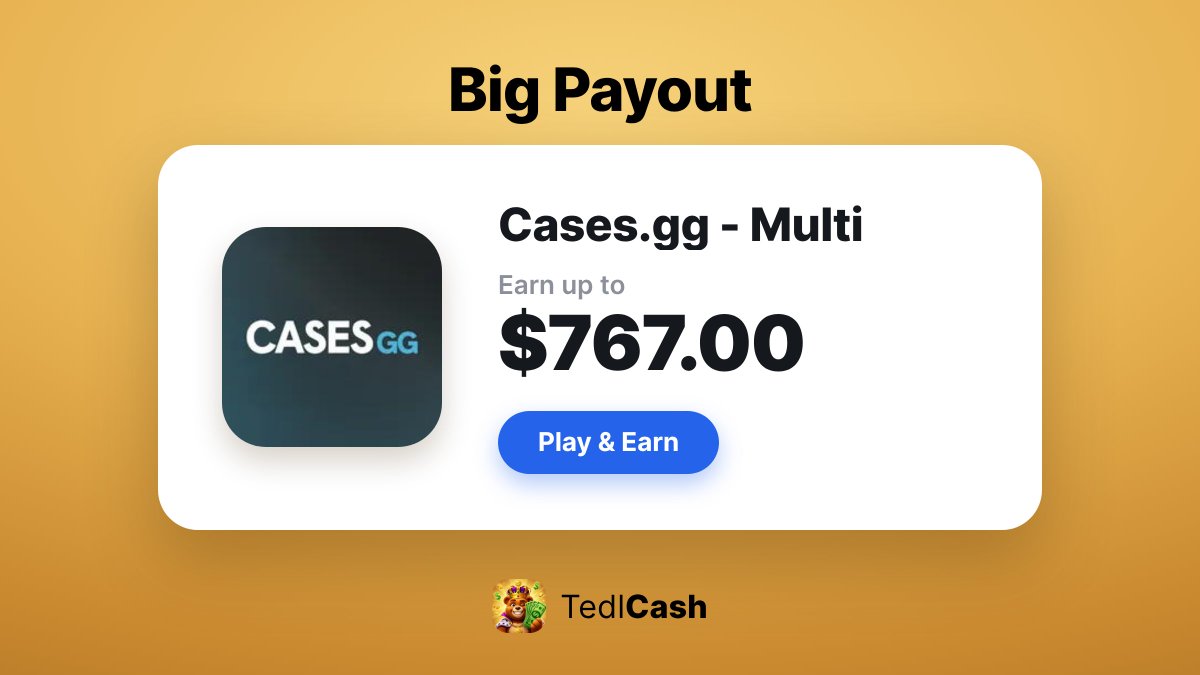 TedlCash's tweet photo. https://t.co/68Ylxk20QG - Multi is paying up to $767.00 💸

One of the biggest payouts on TedlCash right now.

Start earning: 👉 https://t.co/fM6hwmpFLZ https://t.co/UriVxwnfQs