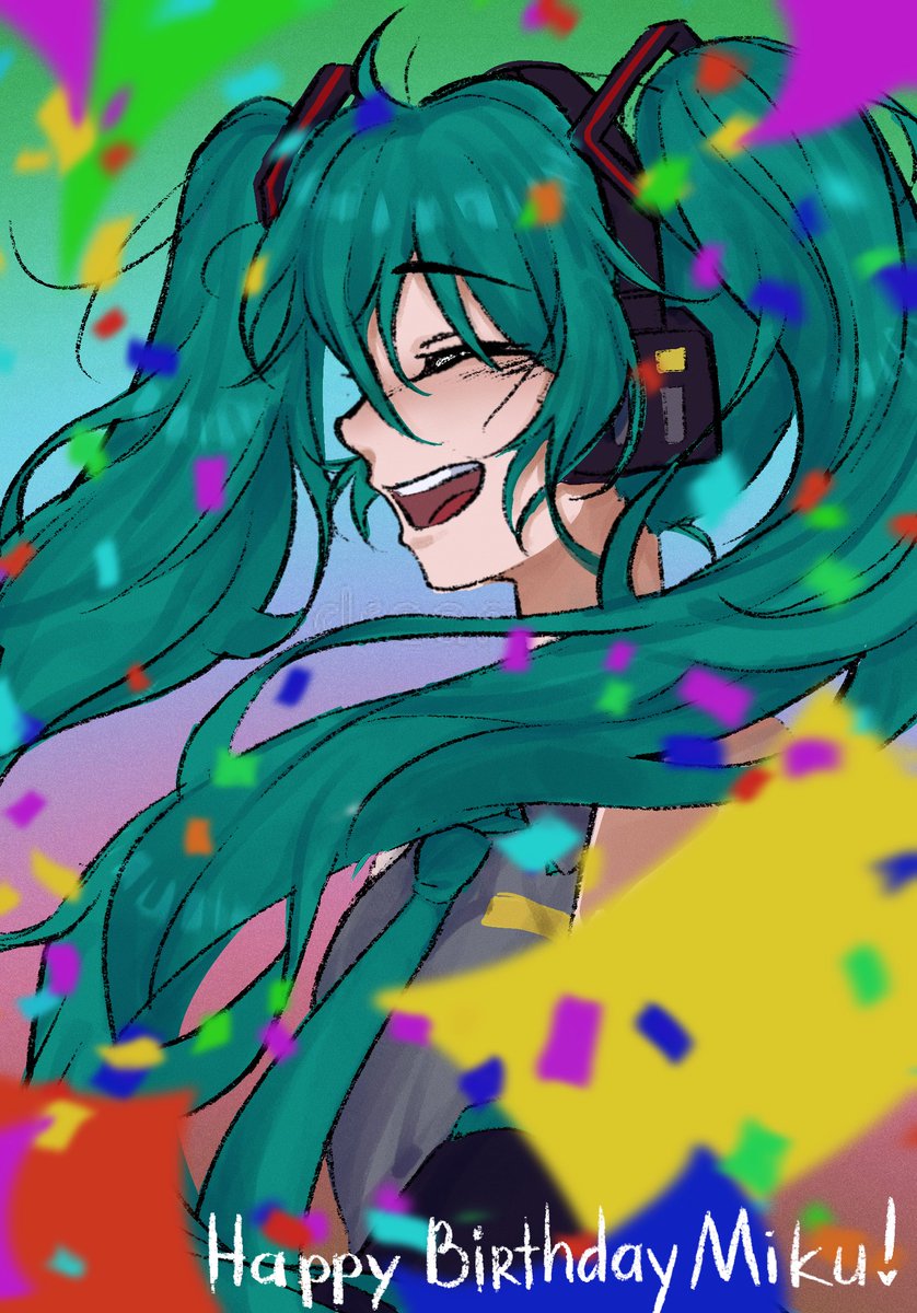 JaneSunshine11's tweet photo. Happy Birthday to Hatsune Miku!!! 💝
 #初音ミク #HatsuneMiku #VOCALOID #artㅤㅤㅤㅤ https://t.co/huZFdZKwK1