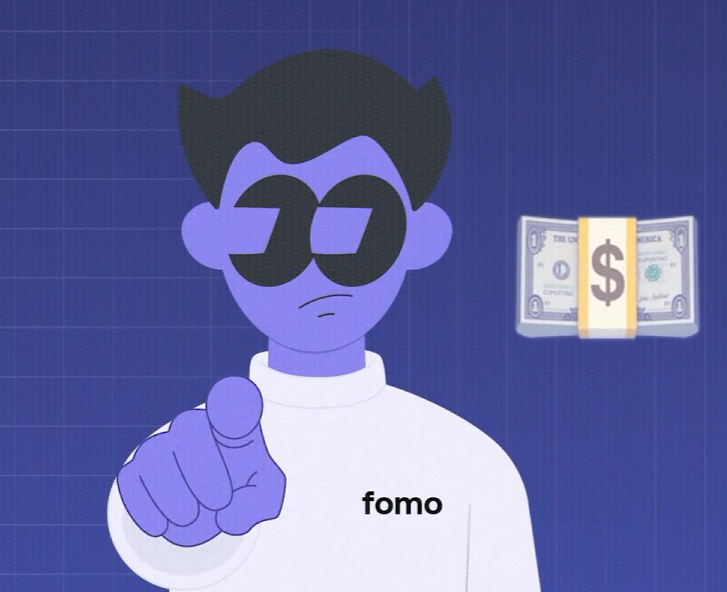 TrillyDevelop's tweet photo. fomo sent out an email where they linked their official youtube channel and almost every video features this character 

fomoguy

https://t.co/AtWO2BavFz

https://t.co/5wxn7QJOAj

https://t.co/zls2HBdVn4

check their other videos. hes featured in every video multiple times https://t.co/QkwL065Msu