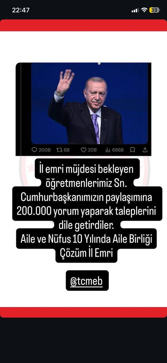 ZehraTKuba's tweet photo. Sayın Cumhurbaşkanım, Büyük Aile ve Nüfus On Yılı vizyonunuz doğrultusunda, evlatlarına hasret kalarak çalışan eğitim neferlerimizin aile bütünlüğüne erişmesini sağlayacak müjdeyi saygılarımızla umutla talep ederiz. @RTErdogan   @oktay_saral @Yusuf__Tekin  @YilmazzGuney  #ilemrigecikmez
