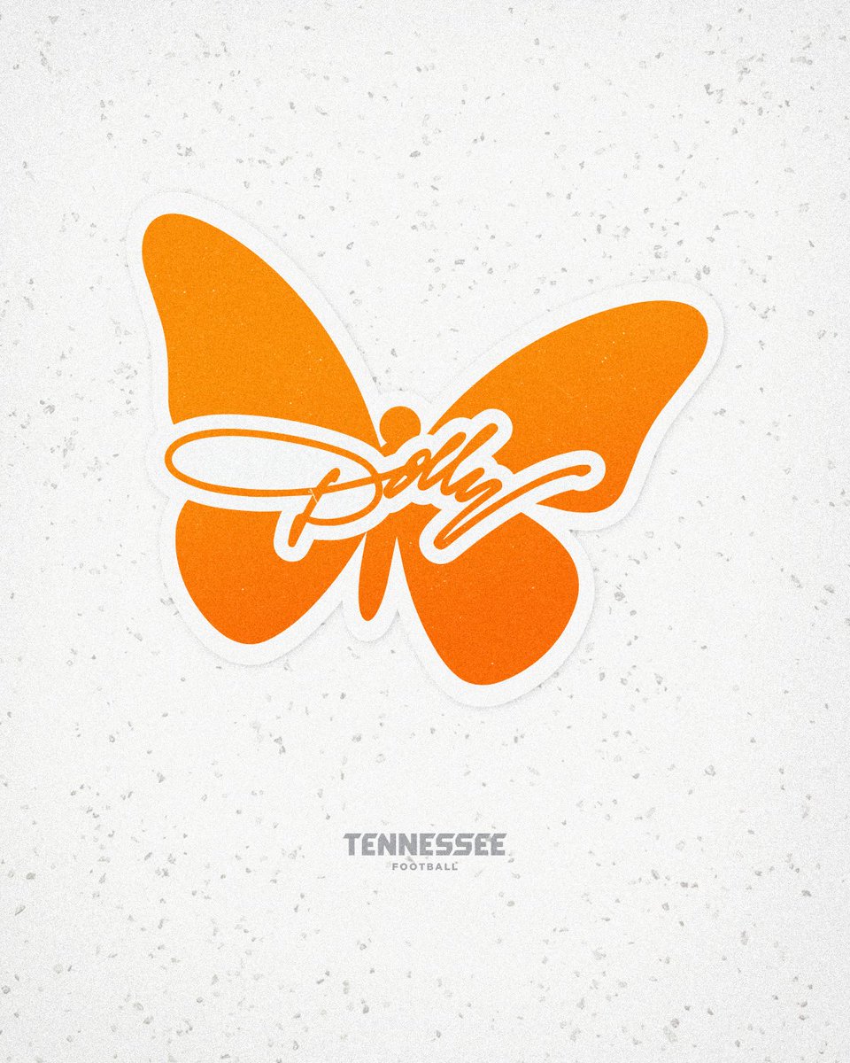 Vol_Football's tweet photo. For Dolly. 🦋

A commemorative helmet sticker will be worn to honor Dolly Parton for every game this season. https://t.co/A1mBw9ZqxZ