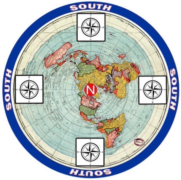 palace_franky's tweet photo. #FLATEARTH
#NORTH IS CENTER & #SOUTH IS AWAY FROM CENTER.
#EarthsRotation
“Earth's rotational speed is about 1,674.7 km/h (1,040.6 mph; 465.2 m/s; 1,526.2 ft/s) at the equator, but it decreases with latitude, becoming zero at the poles ...”
https://t.co/oQyTrRDJai https://t.co/IWlWRiDvd5