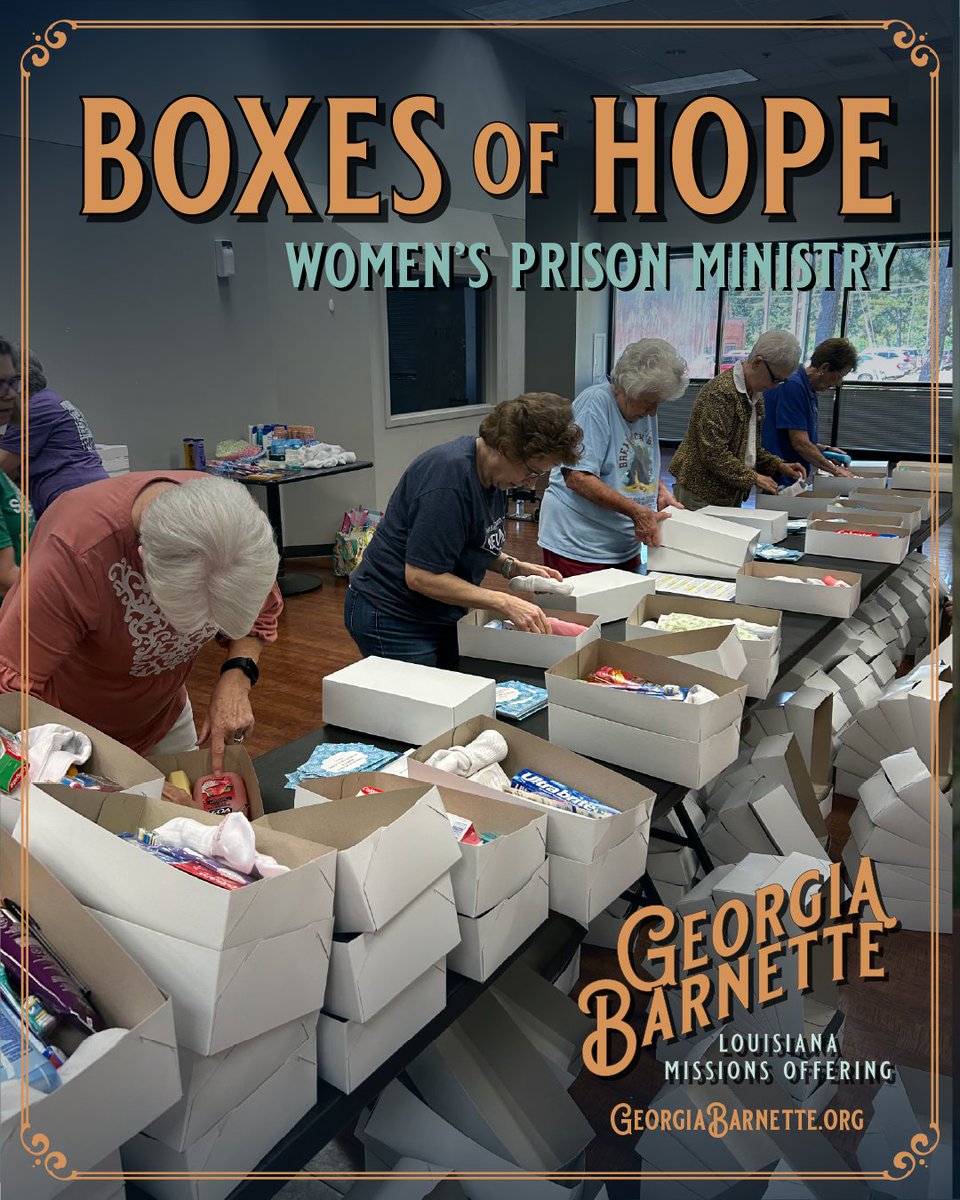 LaBaptists's tweet photo. One box can mean more than you imagine. Through this Louisiana ministry, women receive practical items, encouragement, and the hope of the Gospel. Learn more at https://t.co/ML0fgnaEup. https://t.co/dWCiMdCbb0
