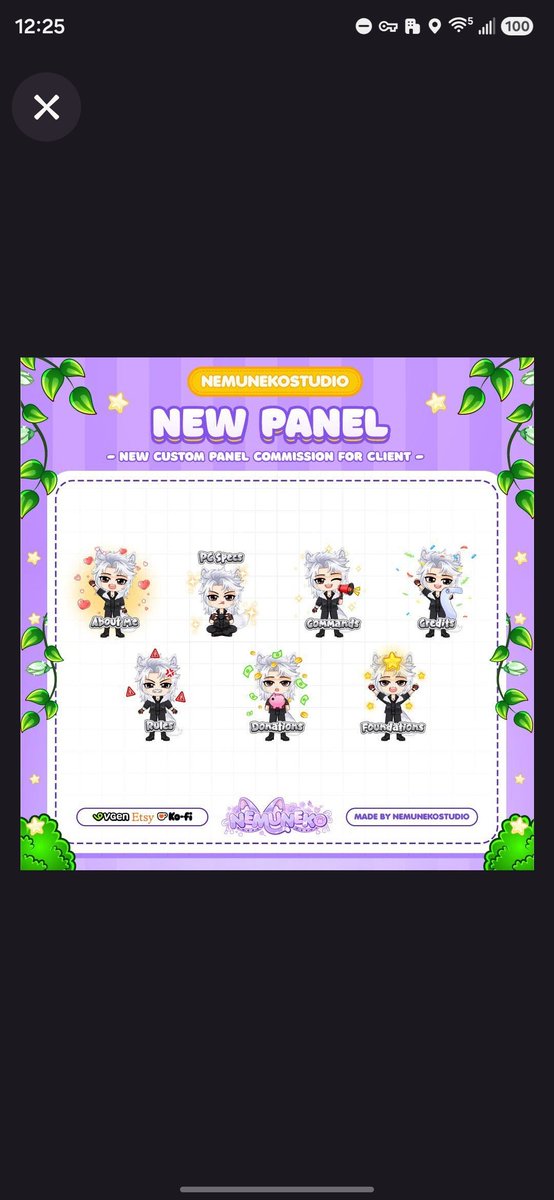 vaelkrin's tweet photo. I completely meant to do this days ago lol. Got some new twitch panels! Now my twitch page looks better with matching themes rather than mismatched panels I had gotten over time. Thank you for the great work Nemu!

🎨 @nemuneko_studio https://t.co/eDrEKI87V5