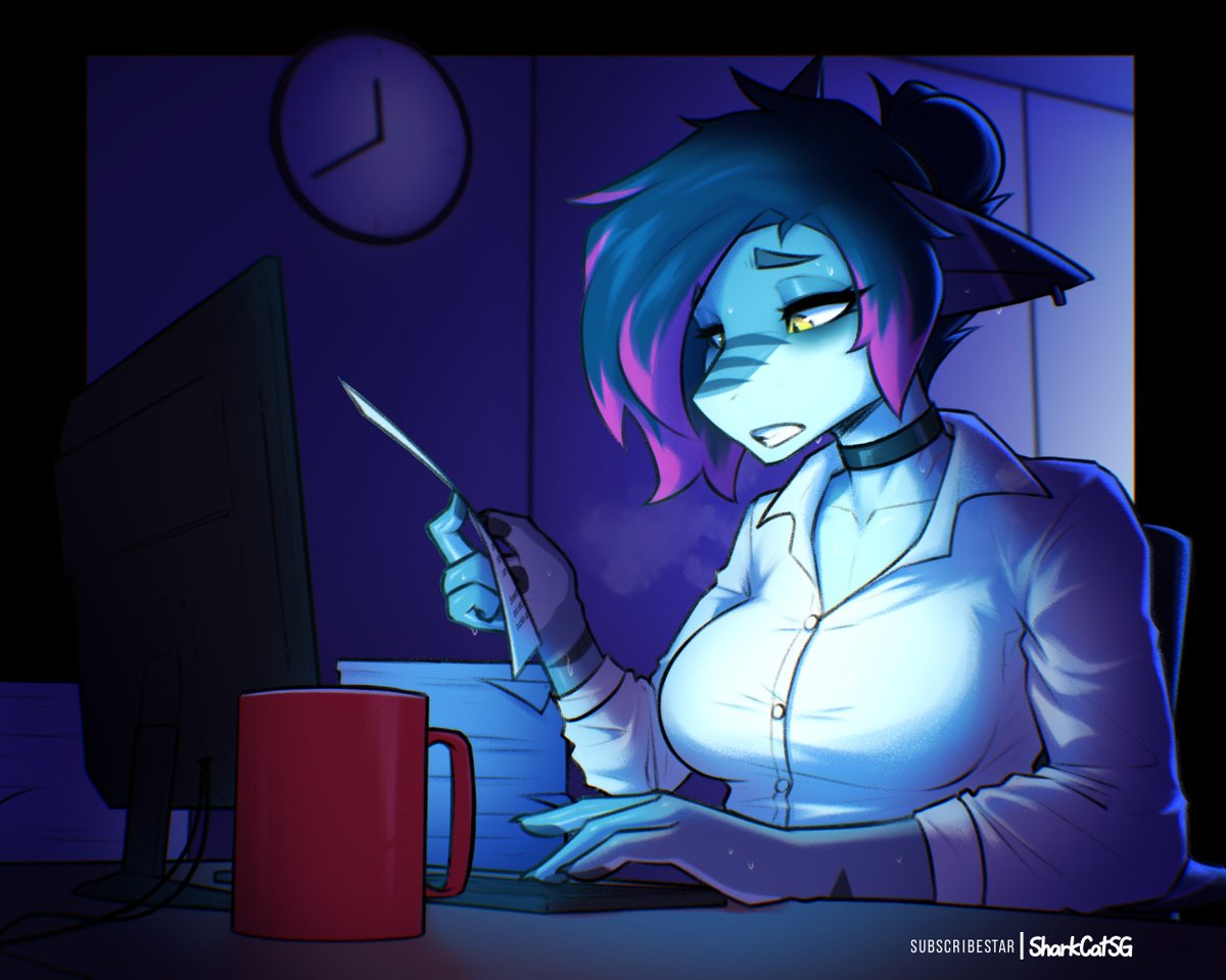 SharkcatSG's tweet photo. Poor fish working overtime and the AC is broken...

Result for August's Poll! SubStar members can vote for art of Kyle or Kayla every month :3 https://t.co/wITkJzt9Ub