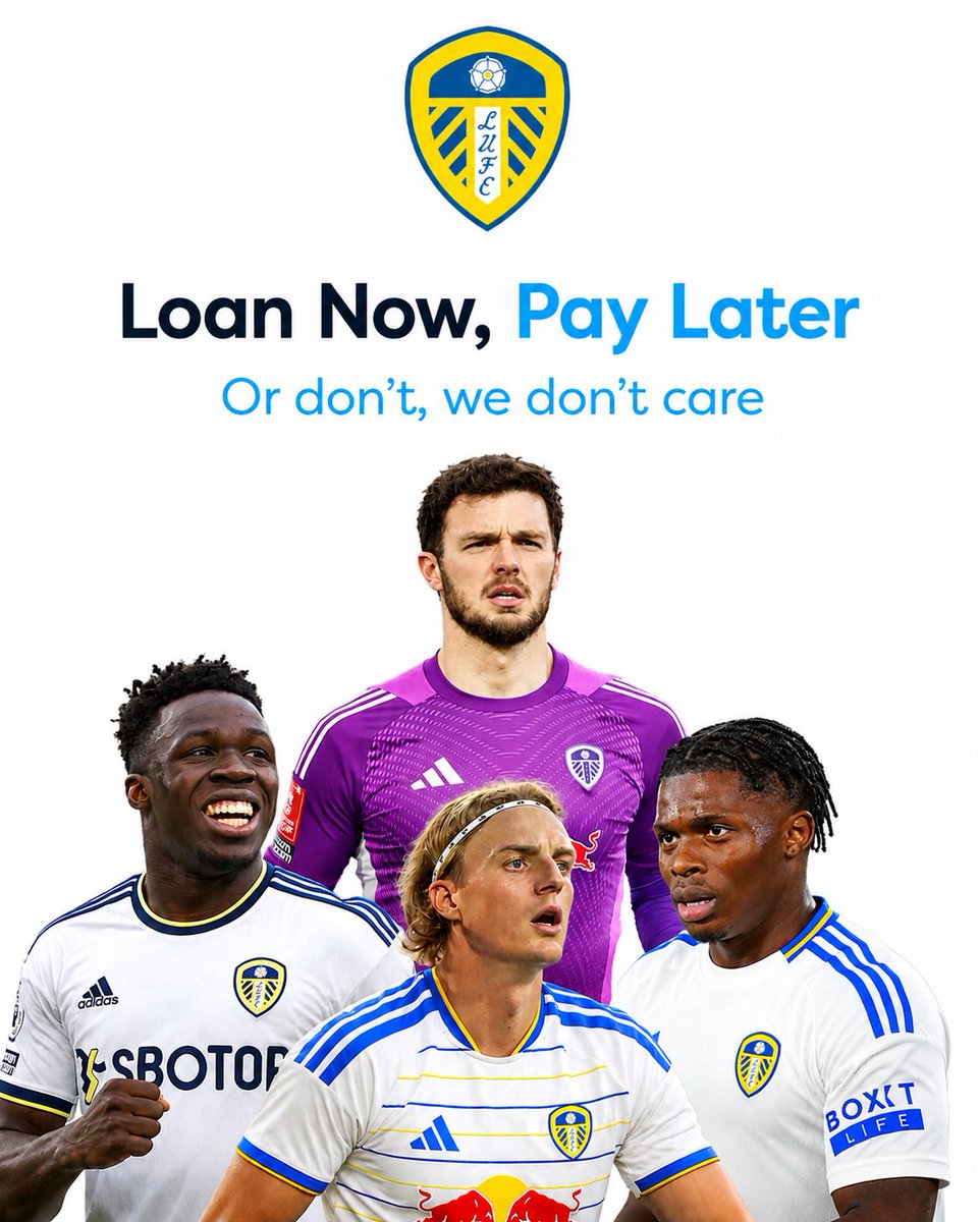 AIILeedsArentWe's tweet photo. #LUFC https://t.co/uPLNlhP5WK
