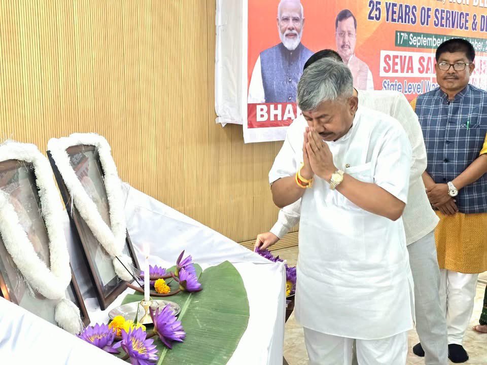 KonthoujamG's tweet photo. Attended the State-Level Workshop on Seva Sankalp Utsav at Thambal Shanglen, Imphal, organised by BJP Manipur Pradesh.

Grateful to Smt. @AShardaDevi Ji, Shri @K_Sarat_Kumar Ji, party office-bearers and Toli members for their participation.

Inspired by Hon’ble Prime Minister Shri @narendramodi Ji’s 25-year journey of Seva and good governance, let Seva reach beyond programmes—to the people, every community and every deserving beneficiary.

Seva is our Sankalp. People are our priority.

@AmitShah @NitinNabin @sambitswaraj @BJP4India @BJP4Manipur