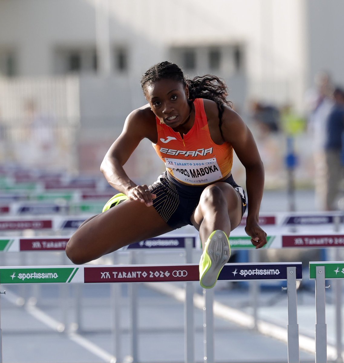 CarrerLliure's tweet photo. 📢 Jocs del Mediterrani. Taranto 🇮🇹

100 mt ♀️ Final

Lerato Pagès 5️⃣ 13.19 (-1.0)
🔹️PB/SB 13.06

📸 @COE_es https://t.co/0EqZdkcc0h