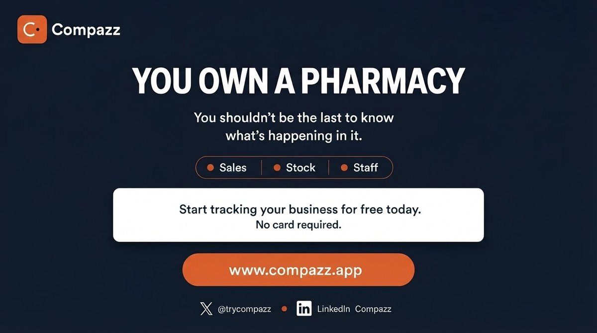 trycompazz's tweet photo. Running a pharmacy means more than serving customers and making sales.

Every day, you’re dealing with stock coming in and going out, sales being made, staff handling transactions, and products that need to be monitored. https://t.co/HlbK9dlmls