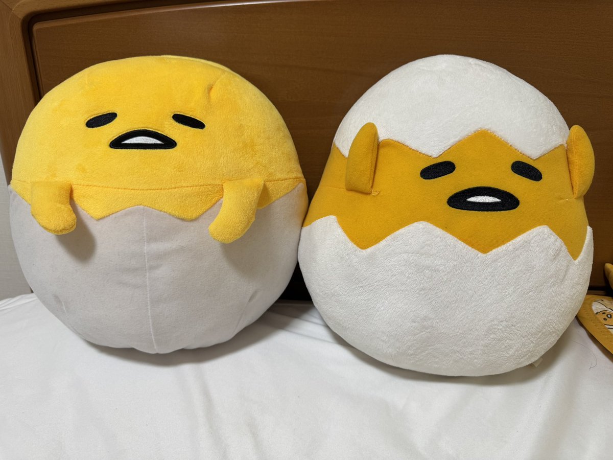 Fujihase's tweet photo. 家族がリサイクルショップで見つけてくれました
2015年物
子供が気に��って2体とも持ってかれました
可愛がってあげてね〜
#ぐでたま https://t.co/2i9cGHFI8Y