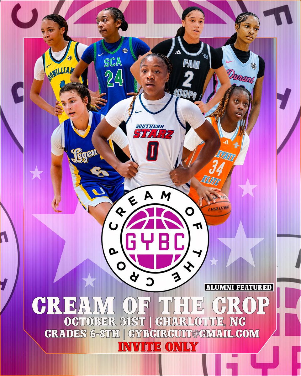 Gybcircuit_'s tweet photo. GYBC Cream of the Crop🔥📈

📍Charlotte, NC

🗓️ October 31st

60 Players (INVITE ONLY)

Exclusive Gear
LIVE Interviews
National Players
Write Ups
Scouts
Media

Email - Gybcircuit@gmail.com for information on how to get INVITED. https://t.co/hZTw7XaIkX