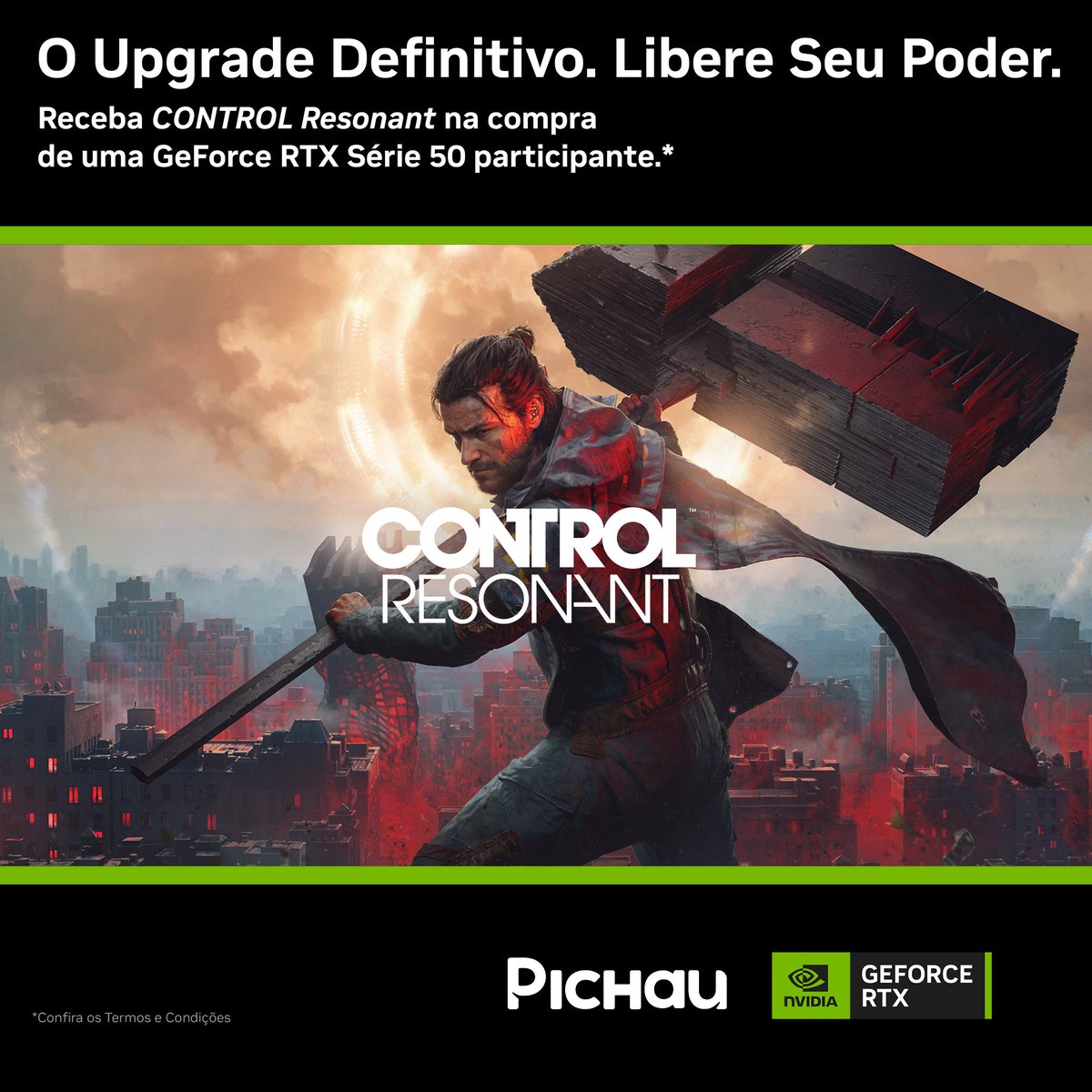 pichauinfo's tweet photo. Explore uma Manhattan distorcida à beira da aniquilação paranatural em Control Resonant!

Jogue com Dylan Faden e use seus poderes recém-adquiridos para enfrentar ameaças.

E quer saber mais? Você pode ter um dos jogos do ano sem custo algum adquirindo uma placa de vídeo NVIDIA RTX selecionada.

Confira ▶ https://t.co/ZBB2PT0g1S

#brand