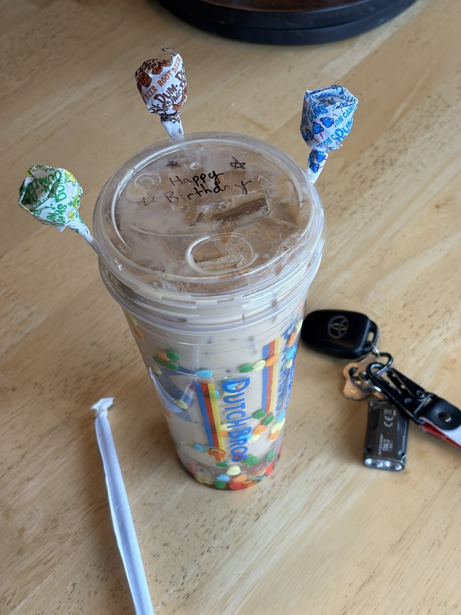 Sterling_Floof's tweet photo. It’s also my 19th birthday!! Thanks @DutchBros for the birthday coffee!! ❤️☕️ https://t.co/eL3X8a3E23