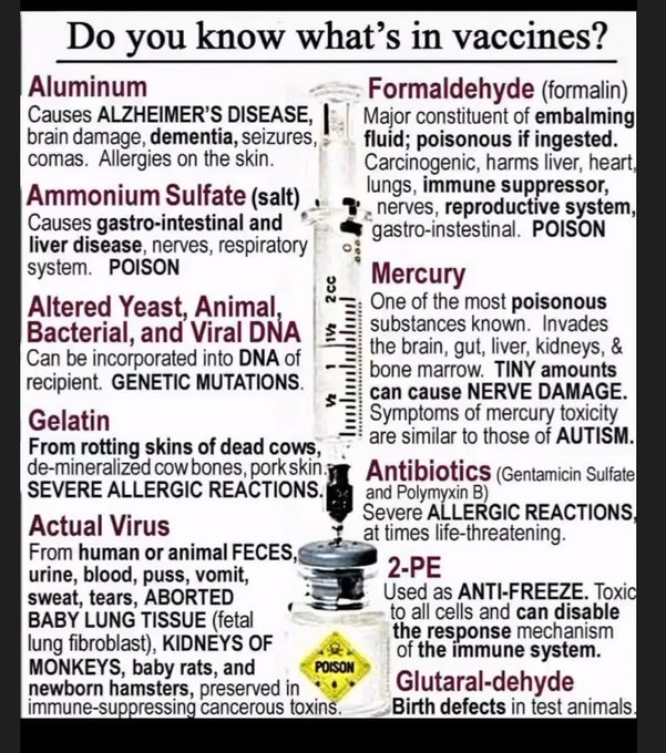 ValerieAnne1970's tweet photo. The vaccine package insert is the most important document a parent may NEVER choose to read... https://t.co/0wbxIX1fgG
